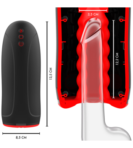 MAsturbador masculino con calentamiento