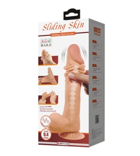 Vibrador Piel Deslizante 24 cm