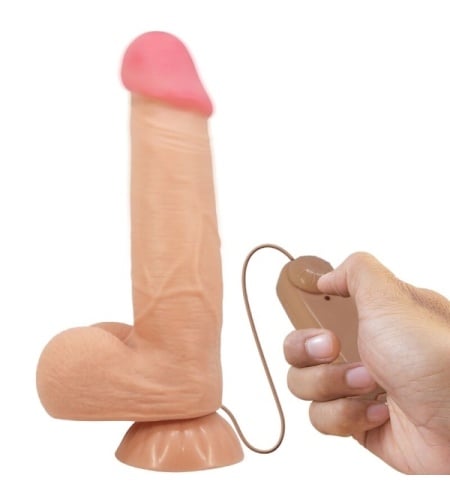 Vibrador Con piel 21 cm