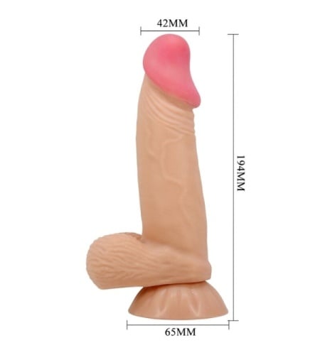 Consolador Piel real 19 cm