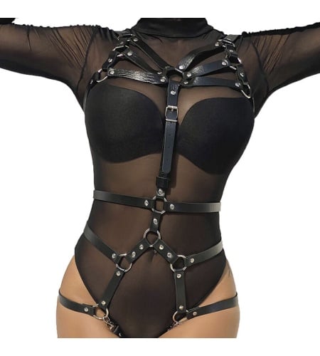 Arnés De Cuerpo Correas Ajustable Cuero