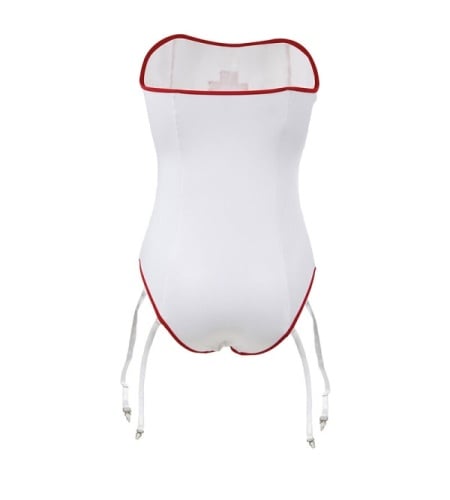 Teddy Sexy Blanco de Enfermera