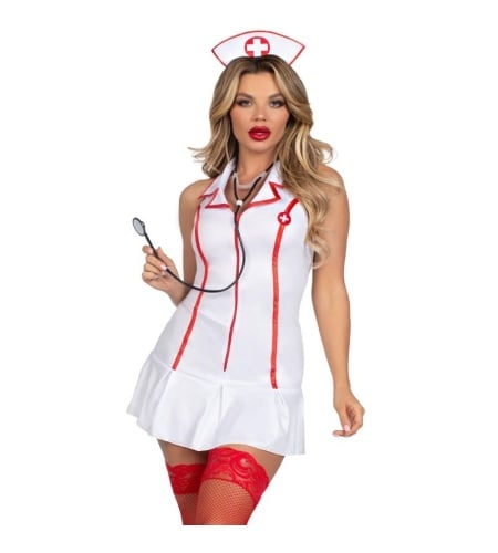 Vestido de Enfermera Blanco imagen 1