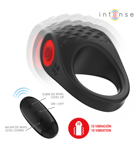 Anillo Vibrador Recargable con Mando a Distancia