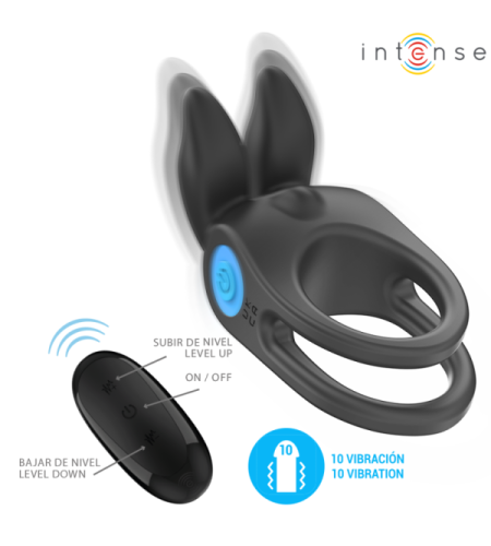 Anillo Vibrador recargable Doble Presión 