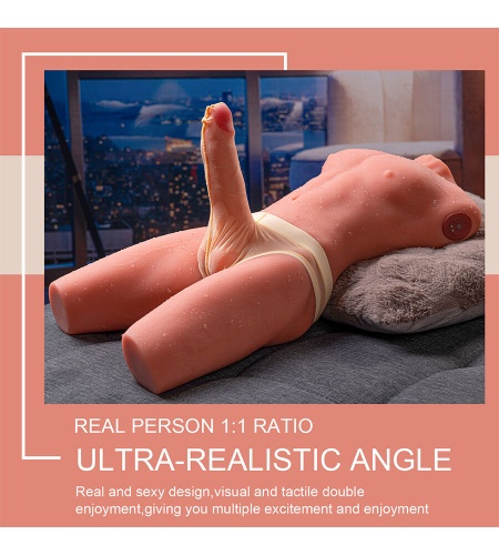 Torso Erótico Masculino con Pene Vista 16