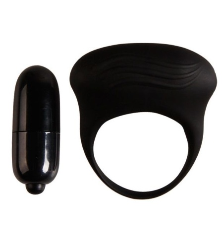 Bertram Anillo Vibrador Negro