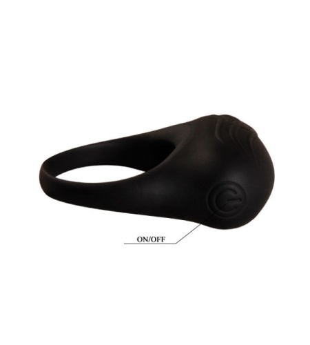 Anillo Vibrador Negro de Silicona