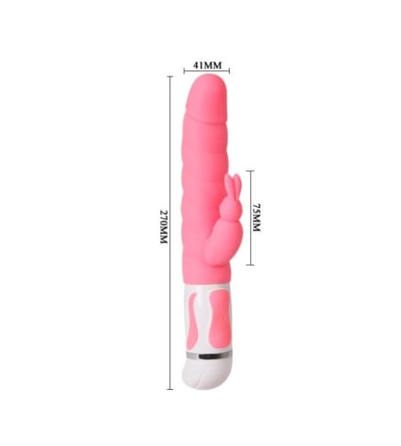 Vibrador Rabbit con Rotación de Silicona