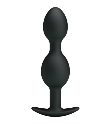 Bolas Anales Silicona 12.5 Cm Negro