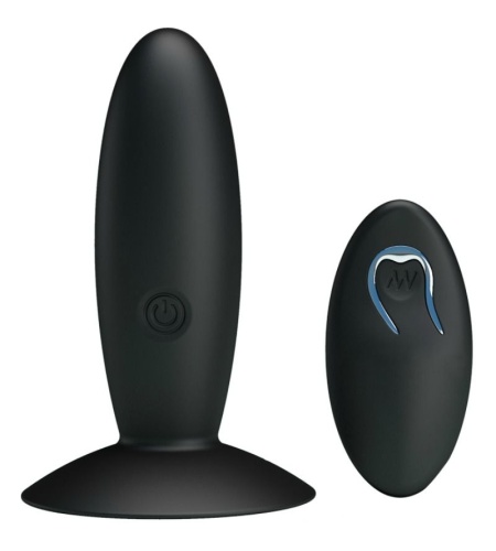 Plug Anal Recargable Con Vibracion Y Mando