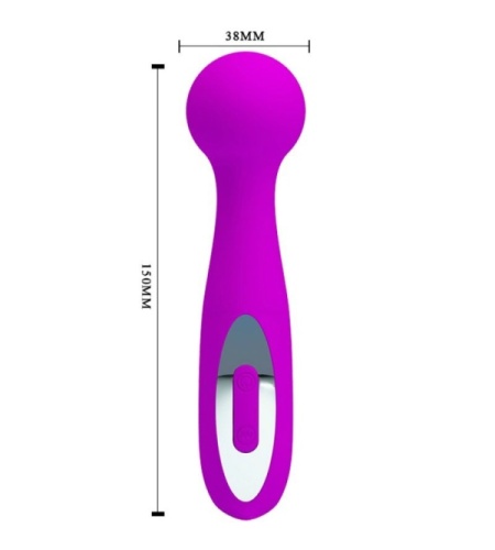 Masajeador Wand Recargable de Silicona con 12 Funciones
