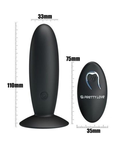 Plug Anal Recargable Con Mando