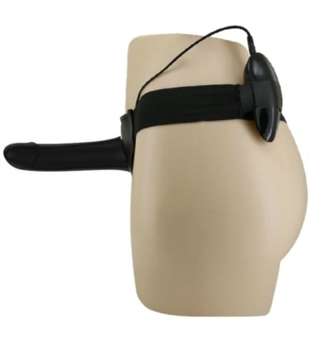 Arnés Hueco con Pene Negro 17.3 Cm