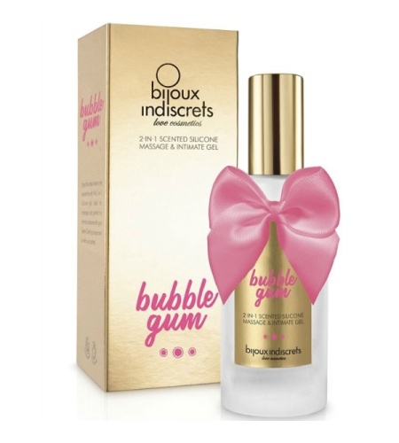 Lubricante 2 en 1 con sabor a chicle: Masaje y placer íntimo