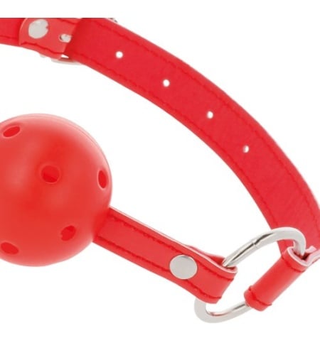 Mordaza Bondage con Bola Roja