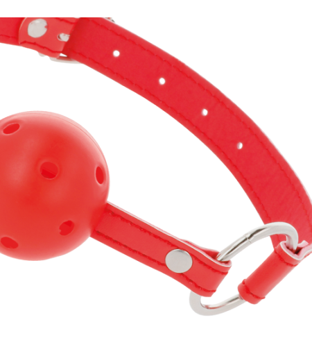 Mordaza Bondage con Bola Roja