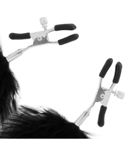 Pinzas para pezones con pluma