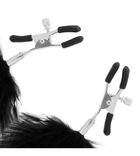 Pinzas para pezones con pluma