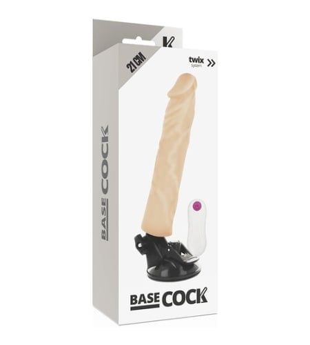 Pene Vibrador ventosa y Mando 21cm