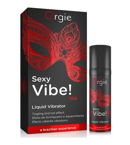 Sexy vibe! hot vibrador liquido con efecto calor 15 ml