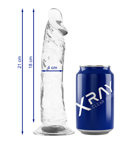 Clear Dildo 21 CM X 4CM