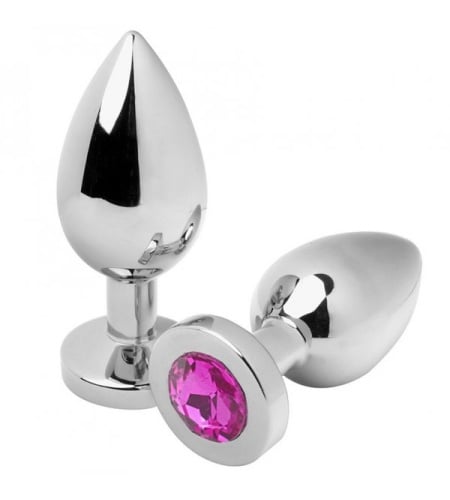 Plug Anal de Acero Pulido con Joya