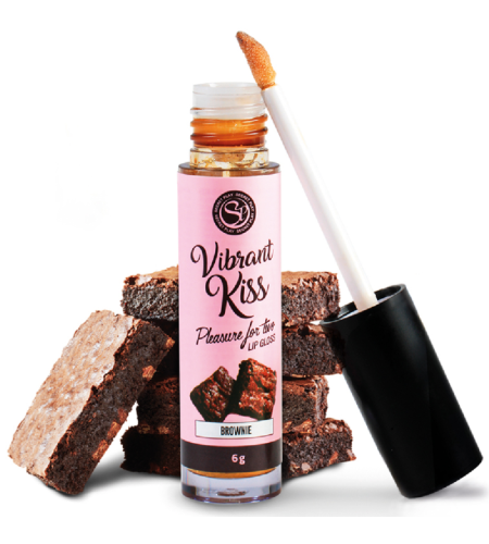 secretplay lip gloss vibrant kiss - brownie