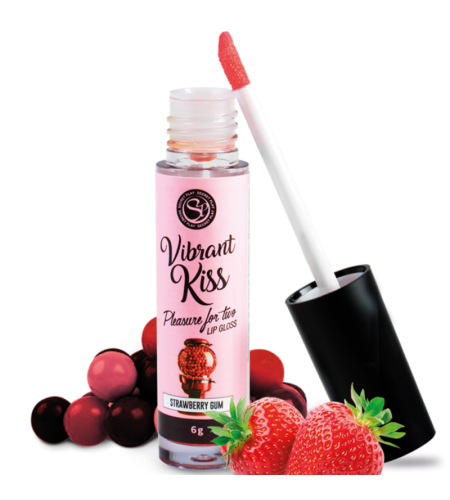 secretplay lip gloss vibrant kiss chicle de fresa