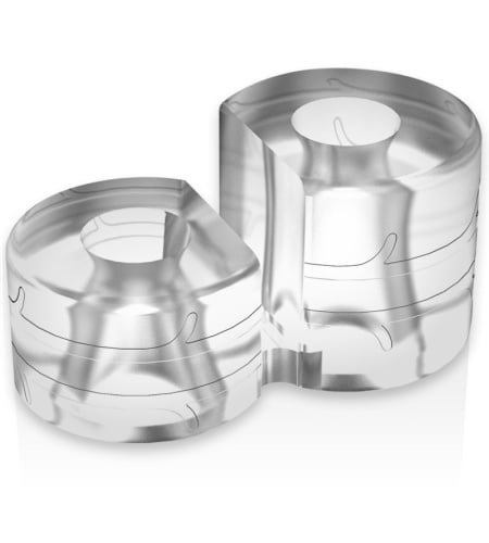 Anillo Elástico de Silicona Pene y Testículos PR09 CLEAR