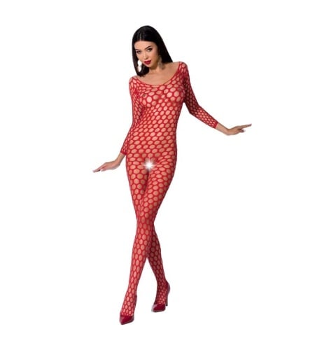 Conjunto Lencería Catsuit de maya Rojo