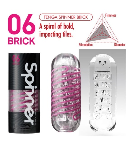 Masturbador Masculino Tenga Spiner Brick