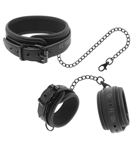COLLAR Y ESPOSAS CUERO VEGANO
