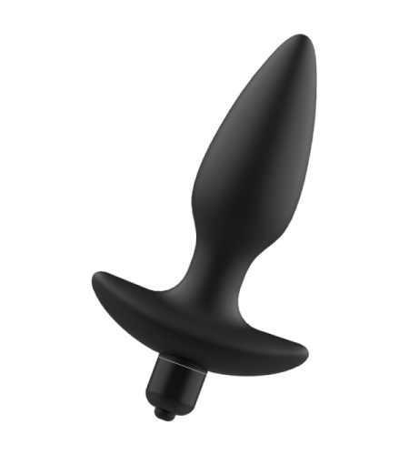 Plug Negro con Vibración 14 cm