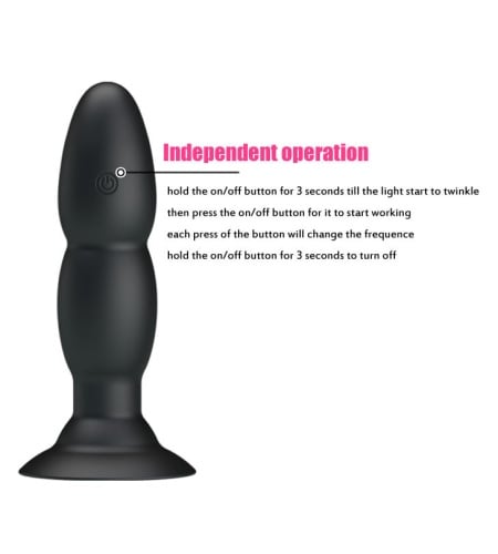 Plug Anal Recargable - Rotación y Vibración