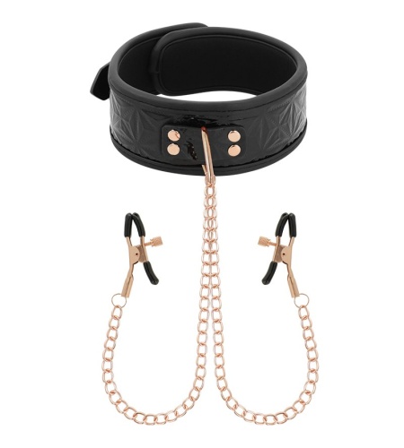 Collar con Pinzas para Pezones: Un juego bondage irresistible