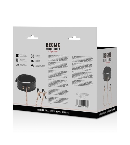 Collar con Pinzas para Pezones: Un juego bondage irresistible
