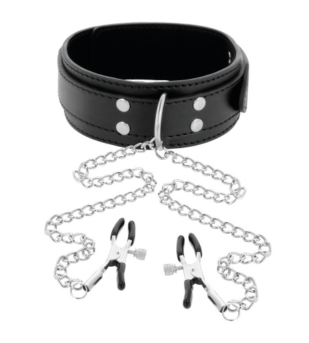 Collar BDSM con Pinzas