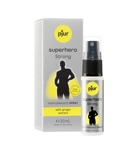 Pjur Superhero Strong – Retardante para hombres con extracto de jengibre