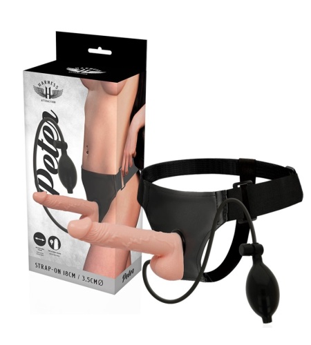 Arnés con Pene Hinchable 18 cm