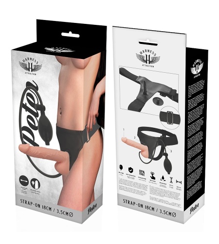 Arnés con Pene Hinchable 18 cm