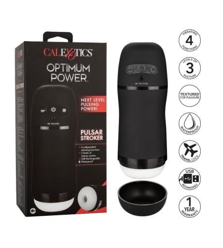 Pulsar Stroker: Masturbador Succionador Masculino con Vibración y Textura Real