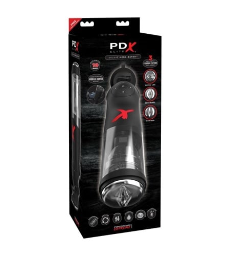 PDX Elite: Masturbador con Empuje Automático y Rotación