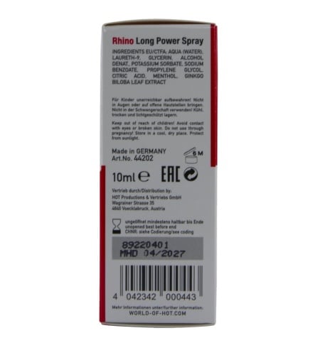 Spray Rhino retardante de acción rápida y fórmula herbal