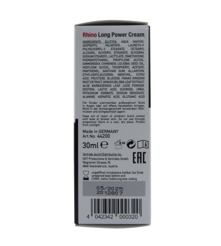 Rhino Crema Retardante para Hombre – Tradición, eficacia y control natural