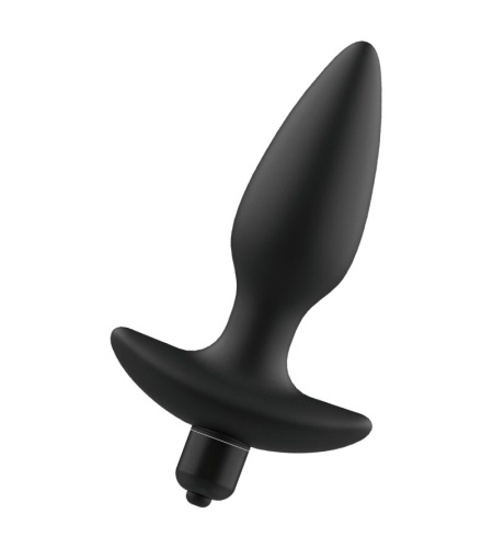 Plug Negro con Vibración 14 cm