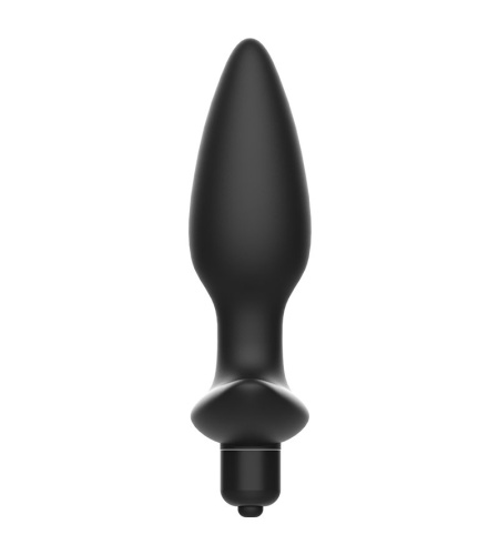 Plug Negro con Vibración 14 cm