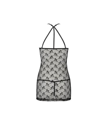 Azalia Chemise Negro Semitransparente