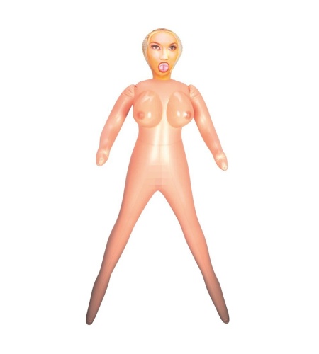 Muñeca Hinchable Tetona con 3 Orificios de Placer