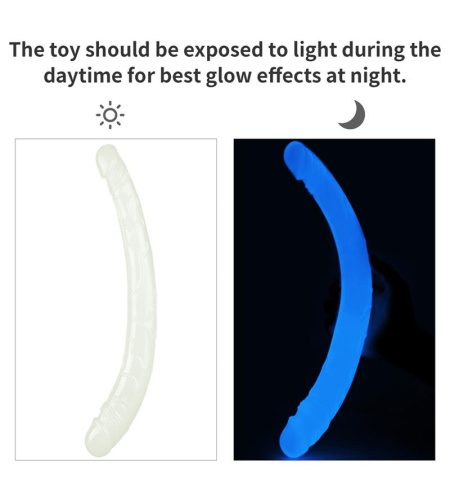 Dildo Doble Fluorescente 37cm